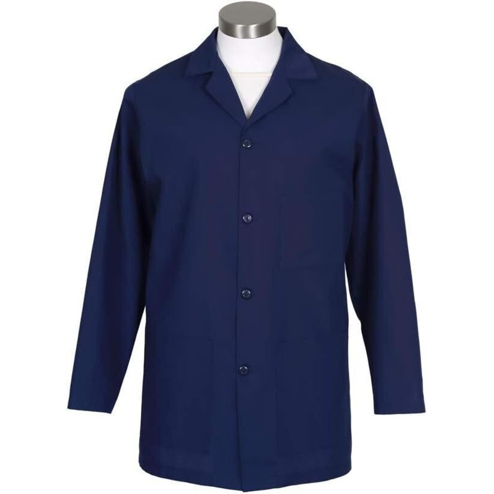 Fame Adult Male Counter‎ Coat - Pharmacy Medical Food Service Uniform - Navy - M